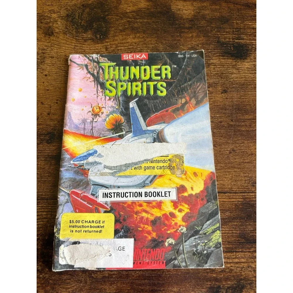 Thunder Spirits Super Nintendo SNES Instructions Book Manual Only